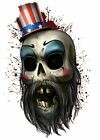 Horror Temporary Tattoo Captain Spaulding Skull House of 1000 Corpses Halloween