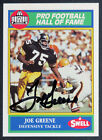 Joe Greene 1990 Swell Football Card #142 Signed Autograph Pittsburgh Steelers