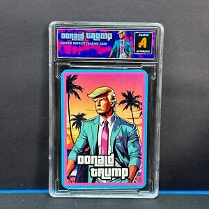 Donald Trump President Grand Theft Auto GTA6 Artist Signed Card