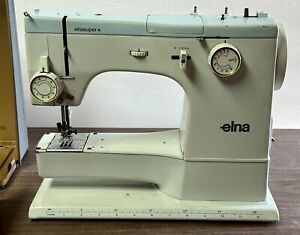 Vintage ELNA 62 Switzerland Sewing Machine For Repairs - READ Info!
