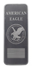1 POUND LB TROY OUNCE OZ 99 Pure Aluminum Metal Walking Liberty Eagle Bar Silver