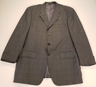 Ermenegildo Zegna Coppley 100% Wool Windowpane Mens 46R Blazer Sport Coat Jacket