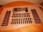 Lot Used G Gauge LGB One 1215 Brass Left Switch & 4 Pieces 1000 Straight Track