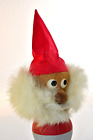 Wood Santa Claus Furry Bearded Wooden Gnome Made in Sweden Figurine
