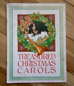 Vintage 15 TREASURED CHRISTMAS CAROLS sheet music-Current Brand