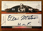 New ListingOllie Matson 2007 Playoff National Treasures Signed Auto Autograph Cut Rams /21
