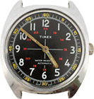 Vintage 34mm Timex Crosshair Military Style Men's Mechanical Wristwatch