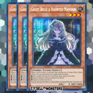 Yu-gi-oh! TCG 3x Ghost Belle & Haunted Mansion MP22-EN258 x3 Prismatic YUGIOH!