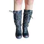 Pajar Canada Grip Tall Lace Waterproof Winter Boots Black EU39 Womens Size 8-8.5