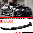 FOR 21-23 BMW G26 M440i i4 M50 GRAN COUPE 3D STYLE GLOSS BLACK FRONT BUMPER LIP