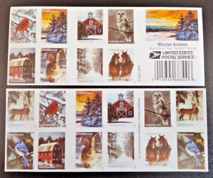 US Scott #5532-5541 Winter Scenes  Forever Book of 20 MNH -FREE SHIP
