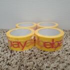 eBay Branded YELLOW Packaging Shipping Tape 4 ROLLS x 75 Yards ea. 2.0 Mil