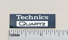 Technics Quartz Turntable  Badge For Dust Cover Custom Made Metal 36mm x 11mm