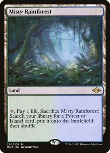 MTG Magic the Gathering Misty Rainforest (250/765) Modern Horizons 2 NM