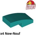 LEGO 4x Slope Curved Gradient Curve 1x2 Dark Turquoise Dark 11477 New