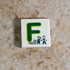 LEGO Family Tile Printed F is for Family Sesame Street Learning Letter Big Bird