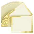 50 Sheets Gold Foil Award Certificate Paper 8.5 x 11 for Printing (Ivory)
