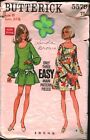 5579 Vintage Butterick Sewing Pattern 1960s Dress Lantern Sleeves High Waist OOP