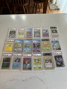 Pokemon PSA Graded Lot Of 18 Cards
