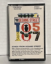 Vintage 1970 SONGS FROM SESAME STREET Music Cassette Tape Certron 1970s Kids TV
