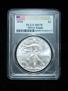 2018 $1 American Silver Eagle - PCGS MS70 First Strike
