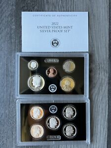 2022 US Mint Silver Proof Set w/ COA - Free Shipping USA