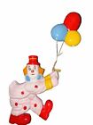 New ListingVintage Old Clown with Balloons 2 Piece Plaster Wall Hanging