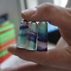 20 Pieces Tiny Natural Blue Purple Fluorite Quartz Crystal Point Tower Healing