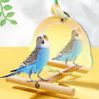 New ListingBird Mirror with Rope Perch Cockatiel Mirror Bird Toys Perch Cockatiel Mirror