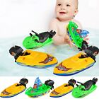 4pcs Kids Baby Boat Bathtub Toy Funny Speed Clockwork Water Bath Toys Gifts