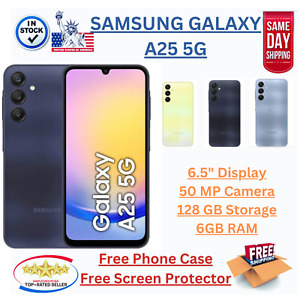 Samsung Galaxy A25 5G - 128GB (GSM UNLOCKED/SM-A256E/L-DS) 6GB RAM Dual Sim 6.5