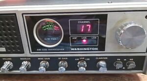 Tested (see working pics) Uniden President Washington AM/SSB CB Radio