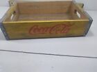 Yellow COCA COLA Bottle Case Wood Crate Box Carrier Vintage Rare