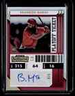 2022 Contenders Rookie Playoff Ticket Autographs Gold Brandon Marsh RC Auto 4/5