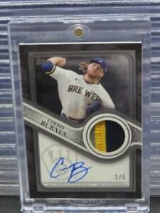 New Listing2023 Topps Corbin Burnes Platinum Game Used Patch Autograph Auto #1/5