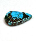 Natural Blue Bisbbe Turquoise Pear Shape Cabochon 17.10 Ct Loose Gemstone