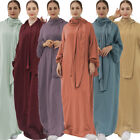 Ramadan Khimar Hijab Women Muslim Kaftan Long Dress Abaya Caftan Dubai Robe Gown
