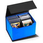 Toploader Trading Card Storage Case | 2 Row Magnetic Flip Box w/ Divider Holders