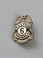 Antique Small Paxton Fire Co No. 6 Fireman Badge Harrisburg, PA!