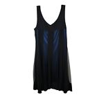 R&M Richards Formal Maxi Dress Women's 16W Blue Black J1