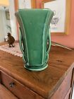 Vintage McCoy 2 Handled Green Vase