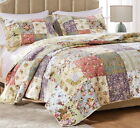 BLOOMING PRAIRIE Full / Queen QUILT SET : COUNTRY VINTAGE COTTON FLORAL PAISLEY