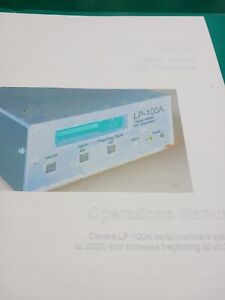 LP-100A RF Wattmeter Operators Manual With Schematics 34 Pages