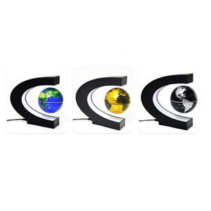 GLOBE FLOATING MAGNETIC C SHAPE MAGICALLED WORLD MAP HOME - OFFICE DECORATION