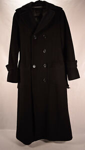 BCBMaxazria Womens Trench Coat Long Belted Black S