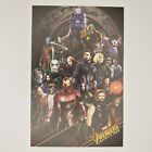 Marvel Infinity War Postcard MCU Captain America Black Widow Thanos Iron Man
