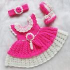 0-3 Month New born Baby Girl Dresses Handmade Crochet Pattern Frock New Design