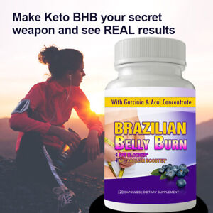 Brazilian Belly Burn Pure Diet Fat Burn Weight Loss 120 Capsules Free Shipping