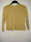Cabi Cardigan Sweater Women M Mustard Knit Scoop Long Sleeve Button Up Style 301