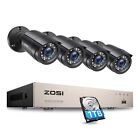ZOSI 5MP Lite 8CH DVR Security Camera System 1080P Outdoor with Hard Drive 1TB